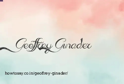 Geoffrey Ginader