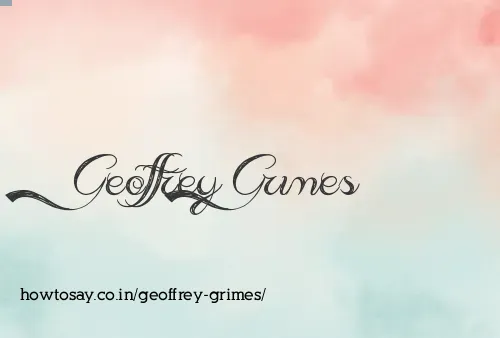 Geoffrey Grimes