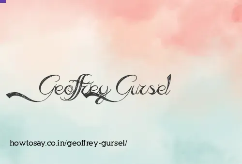 Geoffrey Gursel