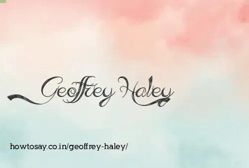 Geoffrey Haley