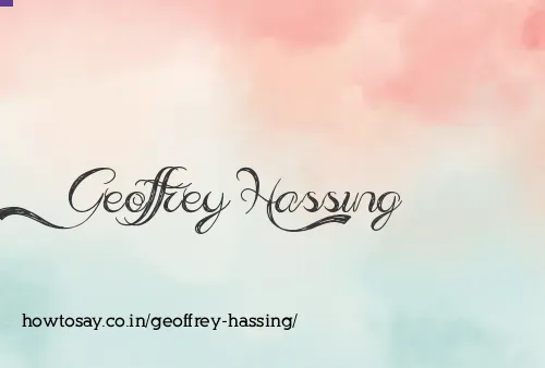 Geoffrey Hassing