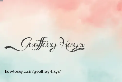 Geoffrey Hays