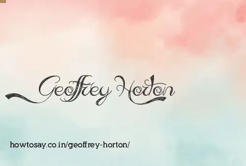 Geoffrey Horton