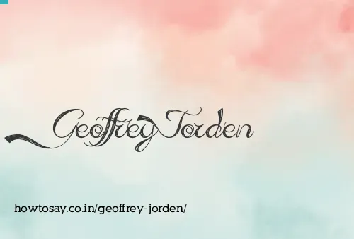 Geoffrey Jorden