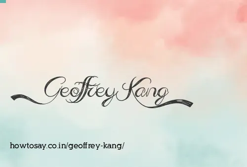 Geoffrey Kang