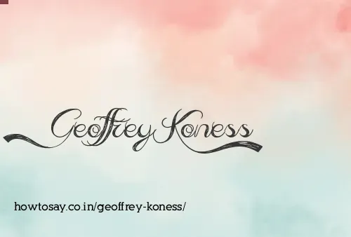 Geoffrey Koness