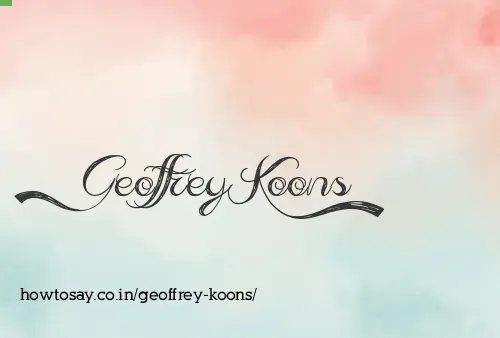 Geoffrey Koons