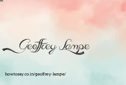 Geoffrey Lampe