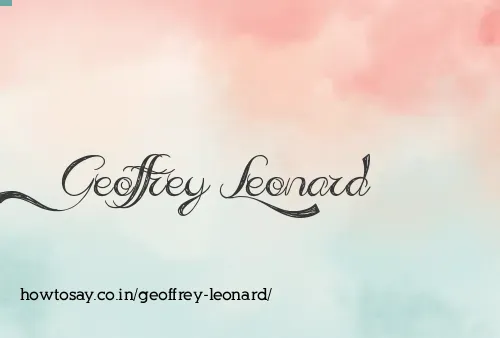 Geoffrey Leonard