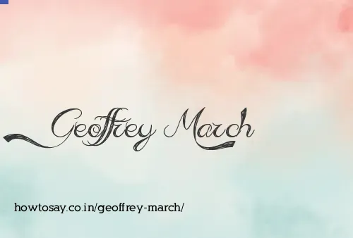 Geoffrey March