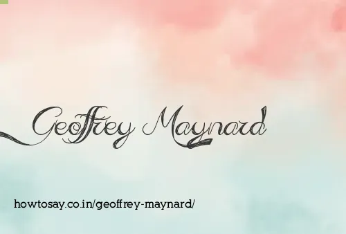 Geoffrey Maynard