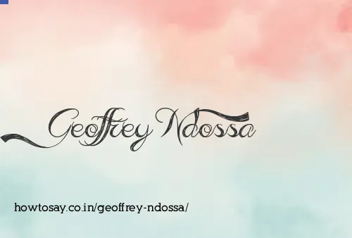 Geoffrey Ndossa