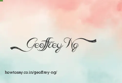 Geoffrey Ng