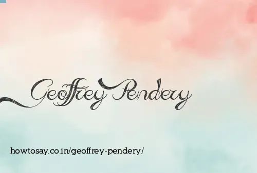 Geoffrey Pendery
