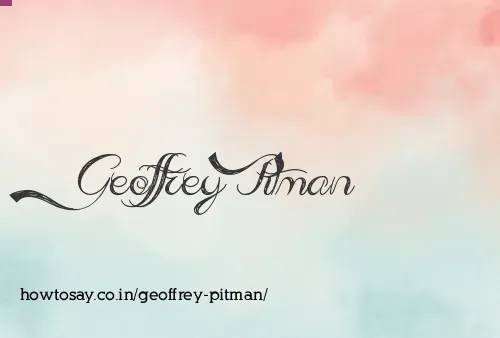 Geoffrey Pitman