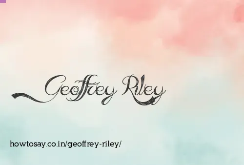 Geoffrey Riley