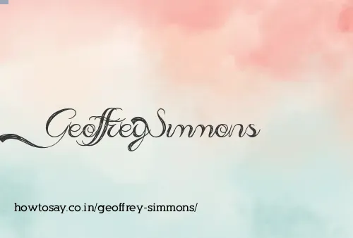 Geoffrey Simmons