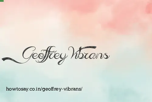 Geoffrey Vibrans