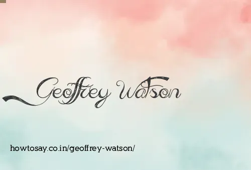 Geoffrey Watson