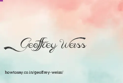 Geoffrey Weiss