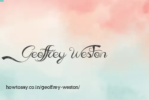 Geoffrey Weston