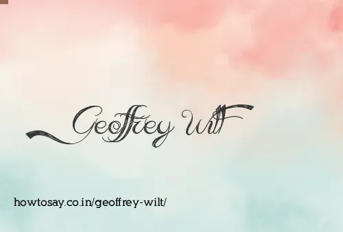 Geoffrey Wilt