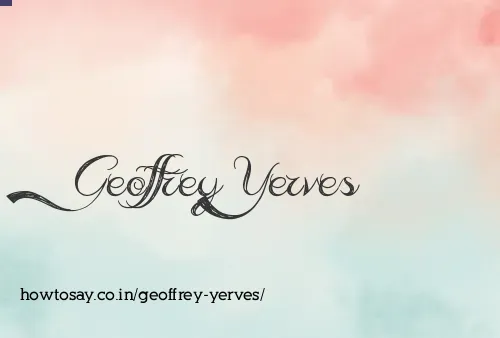 Geoffrey Yerves