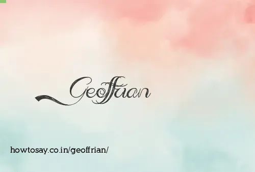 Geoffrian