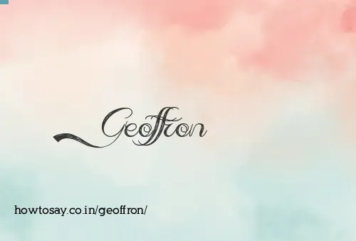 Geoffron