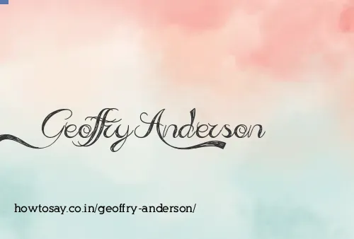 Geoffry Anderson