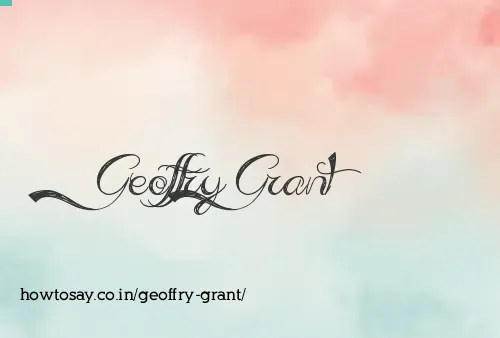 Geoffry Grant