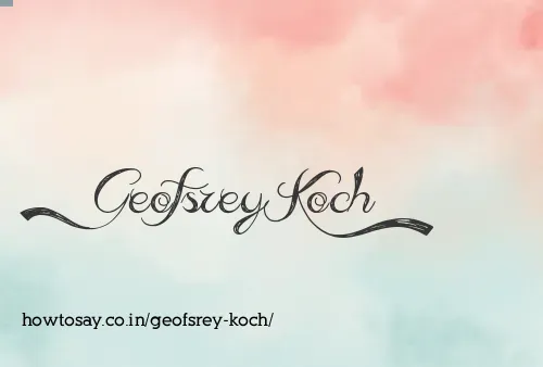Geofsrey Koch