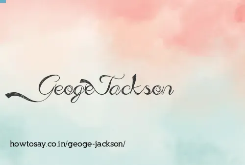Geoge Jackson
