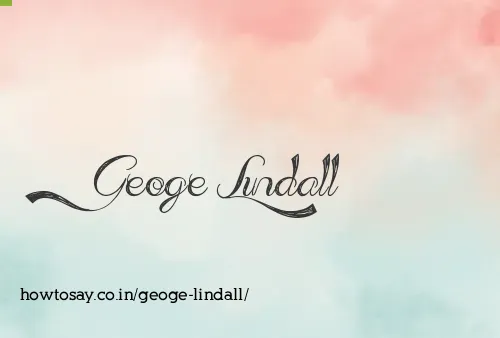Geoge Lindall
