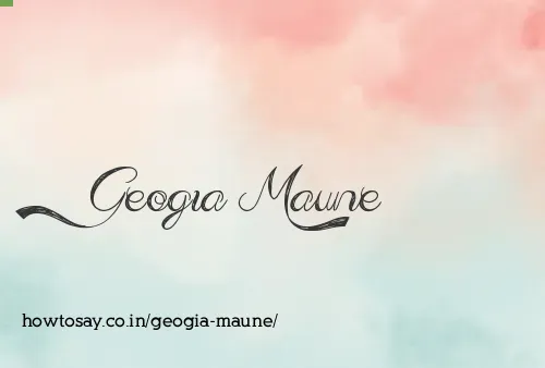 Geogia Maune