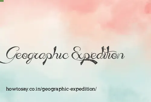 Geographic Expedition