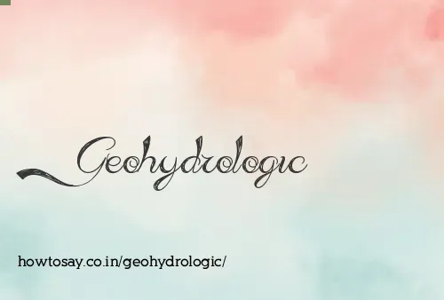 Geohydrologic