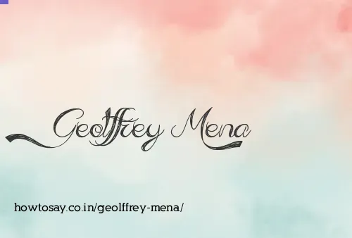 Geolffrey Mena