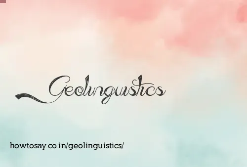 Geolinguistics