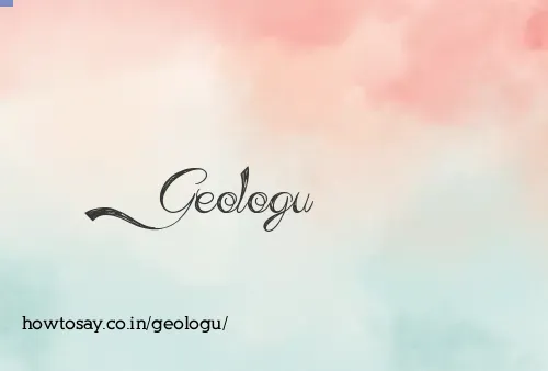 Geologu