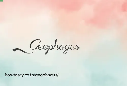 Geophagus