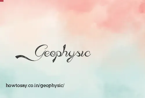 Geophysic