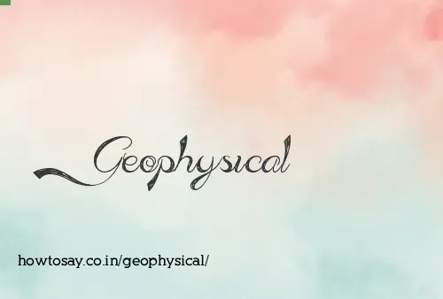 Geophysical