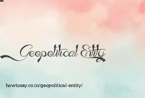 Geopolitical Entity