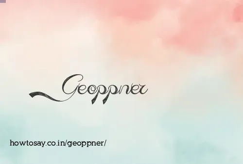 Geoppner