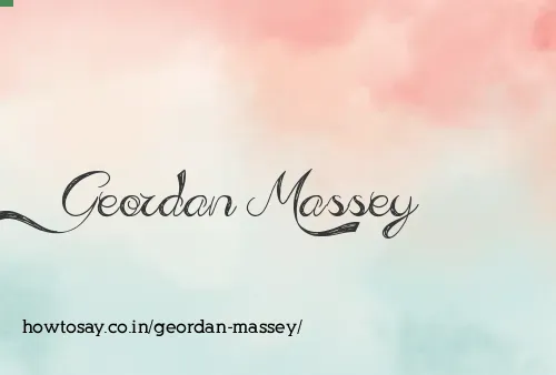 Geordan Massey