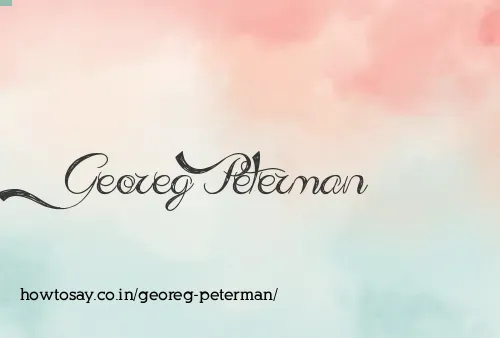 Georeg Peterman