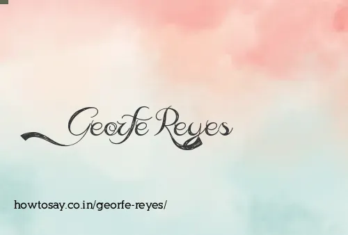 Georfe Reyes