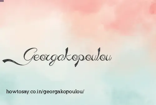 Georgakopoulou
