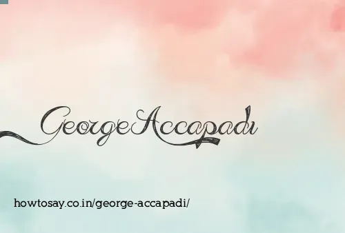 George Accapadi
